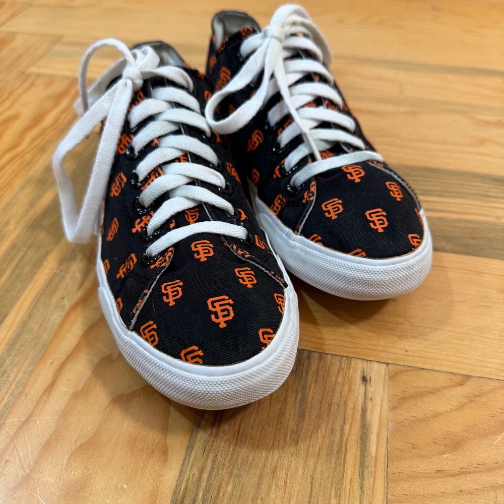 San Francisco Giants Low‎ Top Canvas Sneakers Men 6.5 Women 8